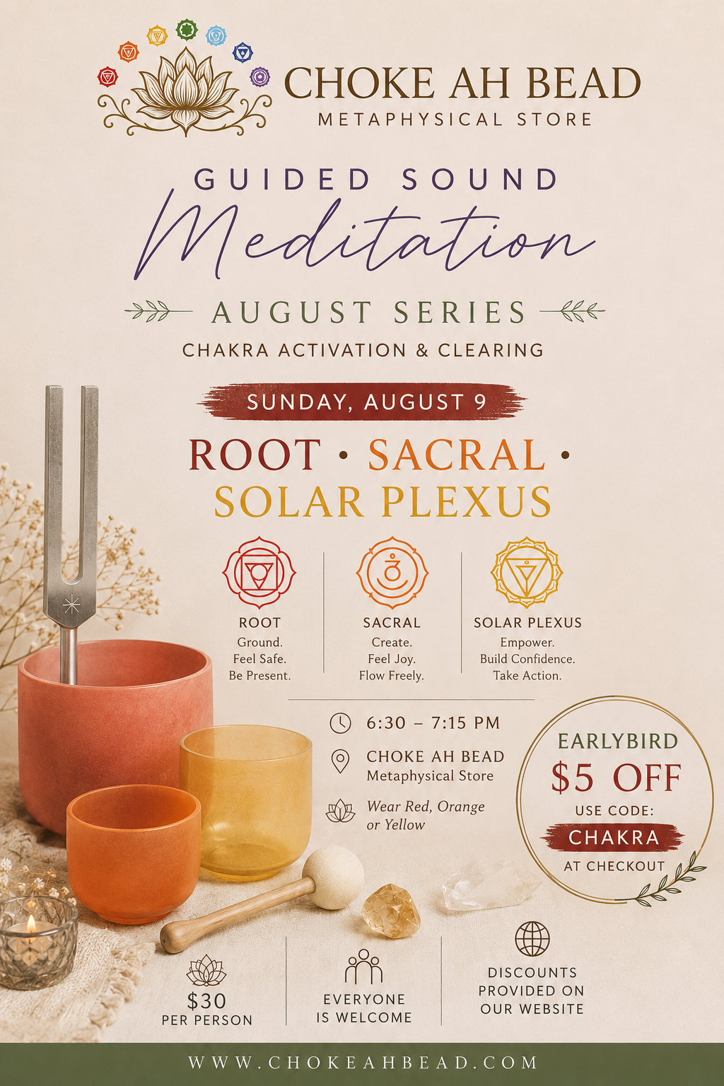 Guided Sound Meditation Series – August