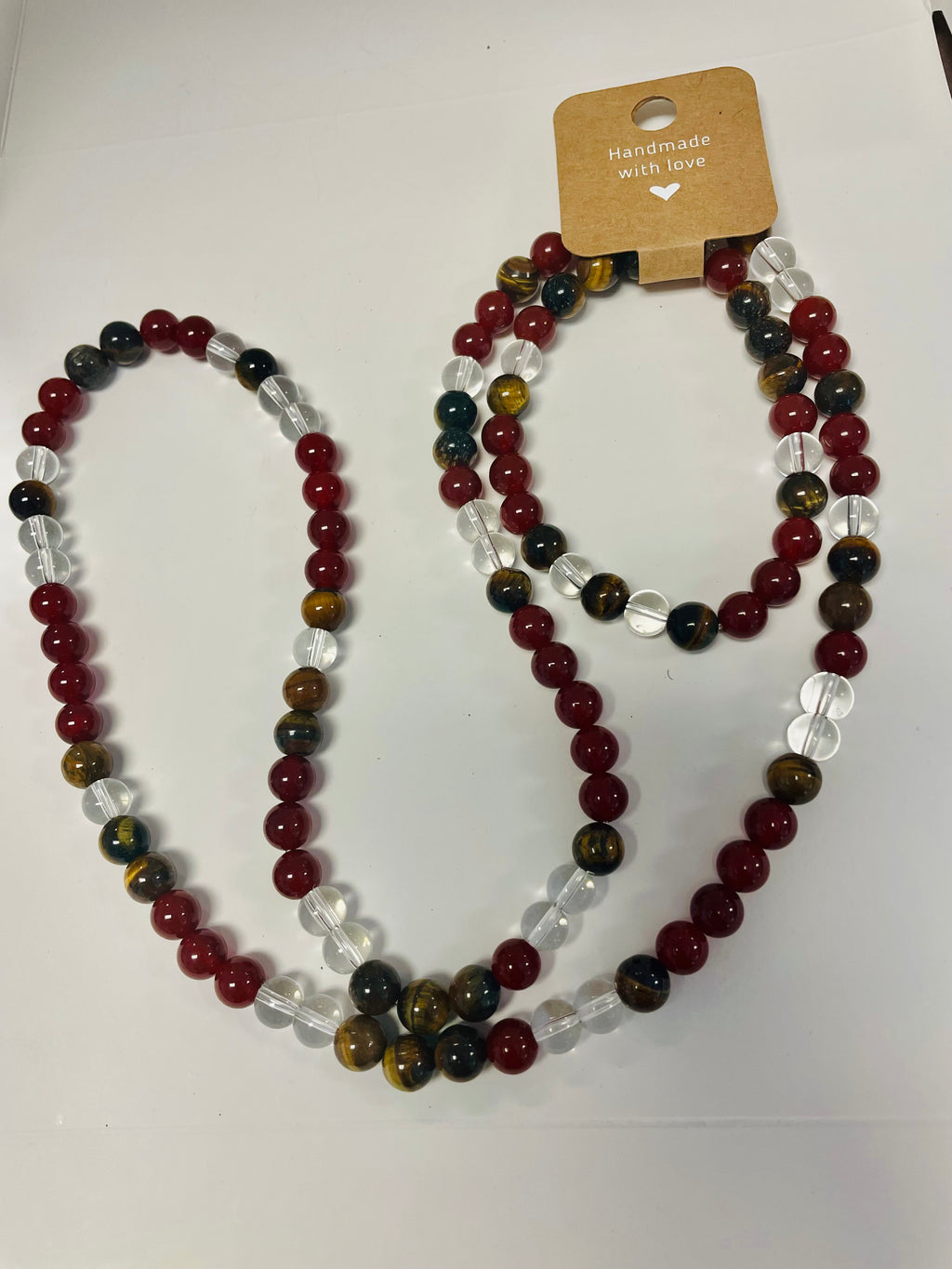 Stability/Grounding Gemstone Beaded Necklace & Bracelet Set