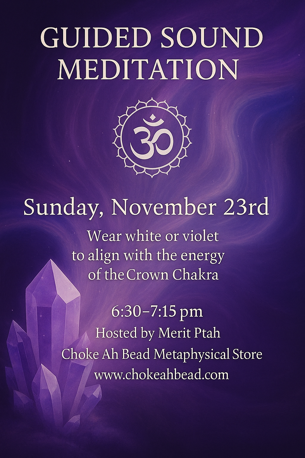 Vibrations of Gratitude: November Sound Bath Series