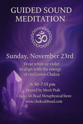 Vibrations of Gratitude: November Sound Bath Series