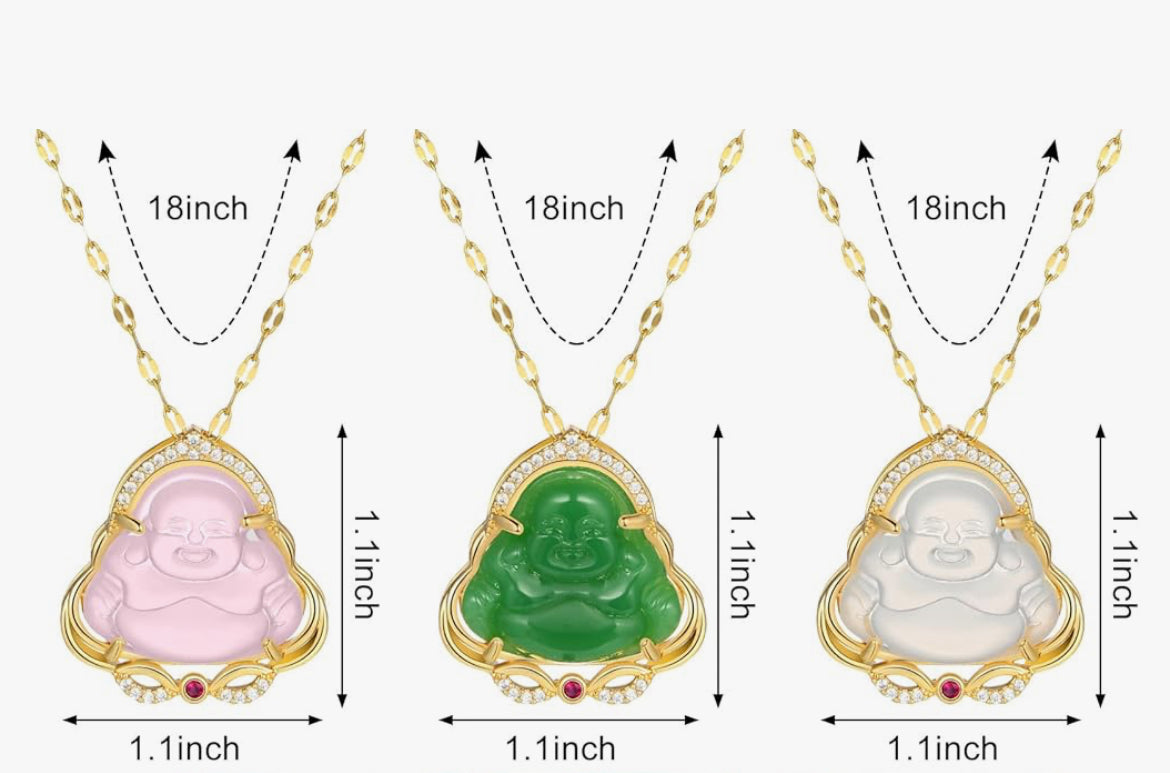 18k Gold Buddha Necklace