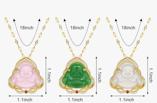 18k Gold Buddha Necklace