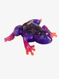Pink Palm Frog – Amethyst-Infused Home Décor