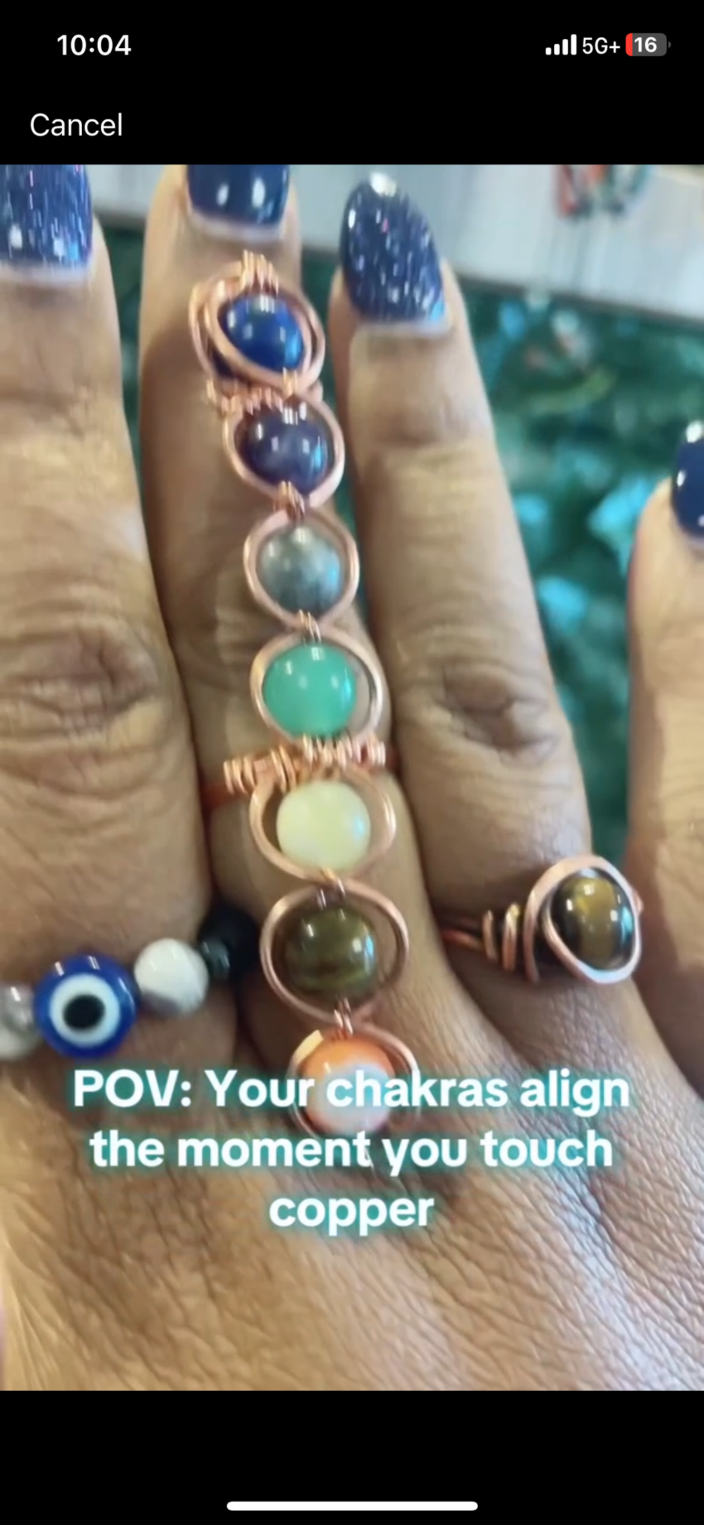 Chakra Adjustable Stack Ring