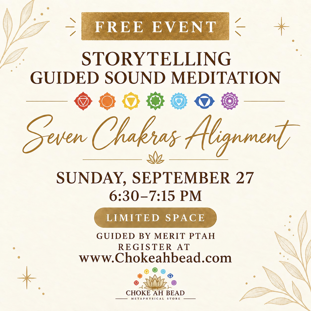 September Free Storytelling Guided Sound Meditation
