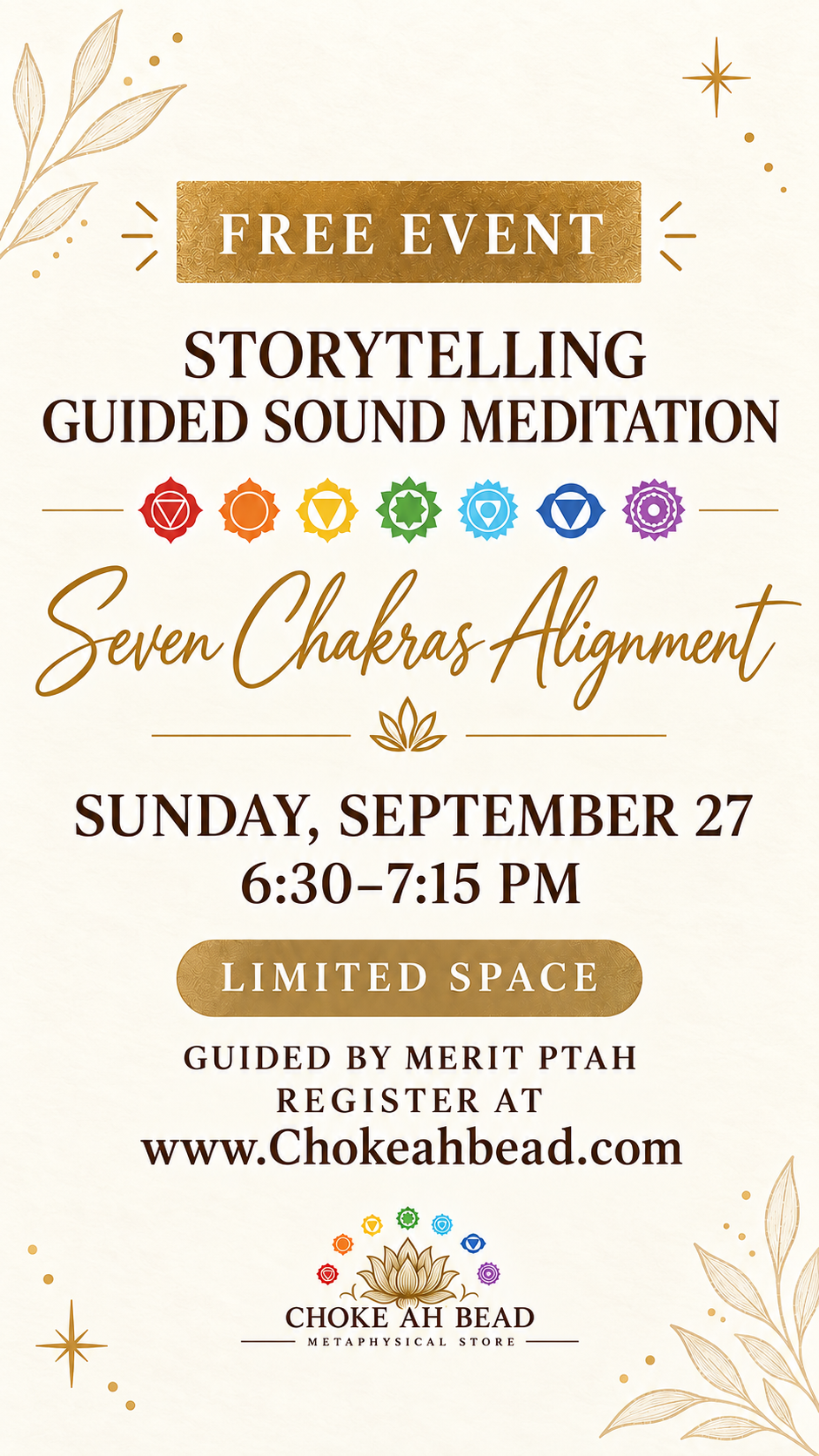September Free Storytelling Guided Sound Meditation