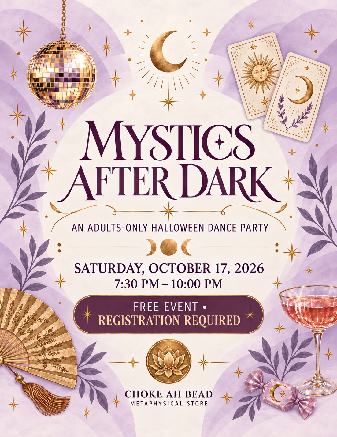 October- MYSTICS AFTER DARK/ Halloween Party
