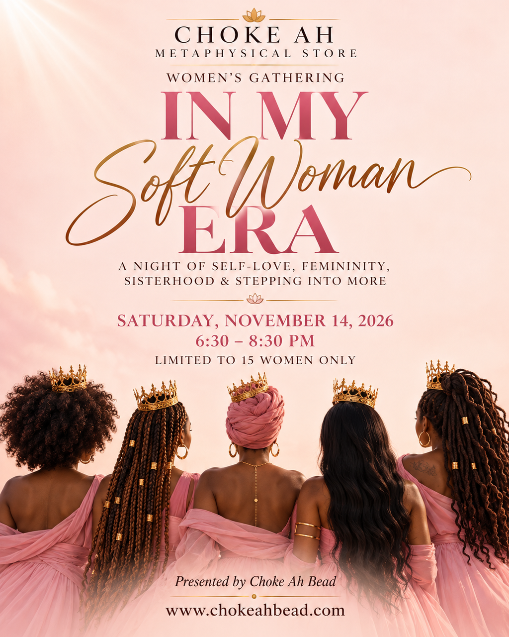 November- In My Soft Woman Era

A Women’s Gathering of Self-Love, Femininity, Joy & Sisterhood