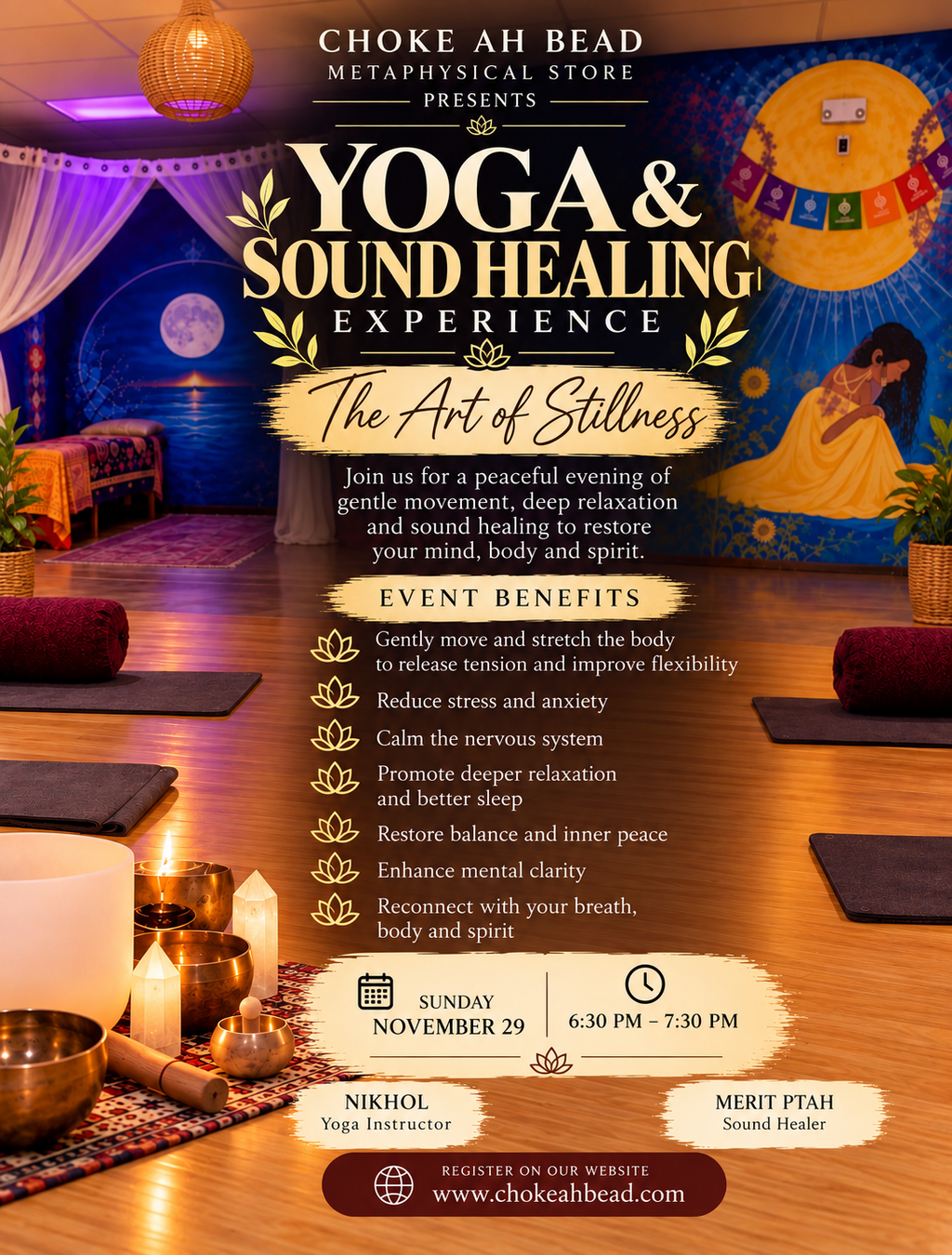November- Yoga & Sound Healing Experience