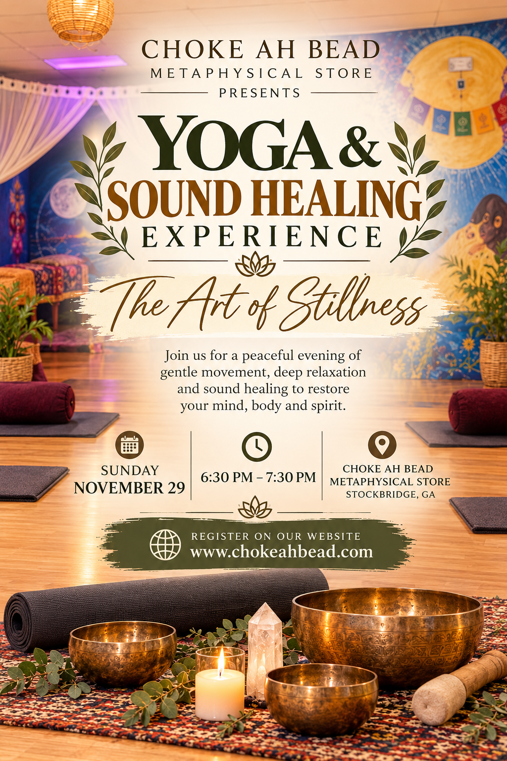November- Yoga & Sound Healing Experience