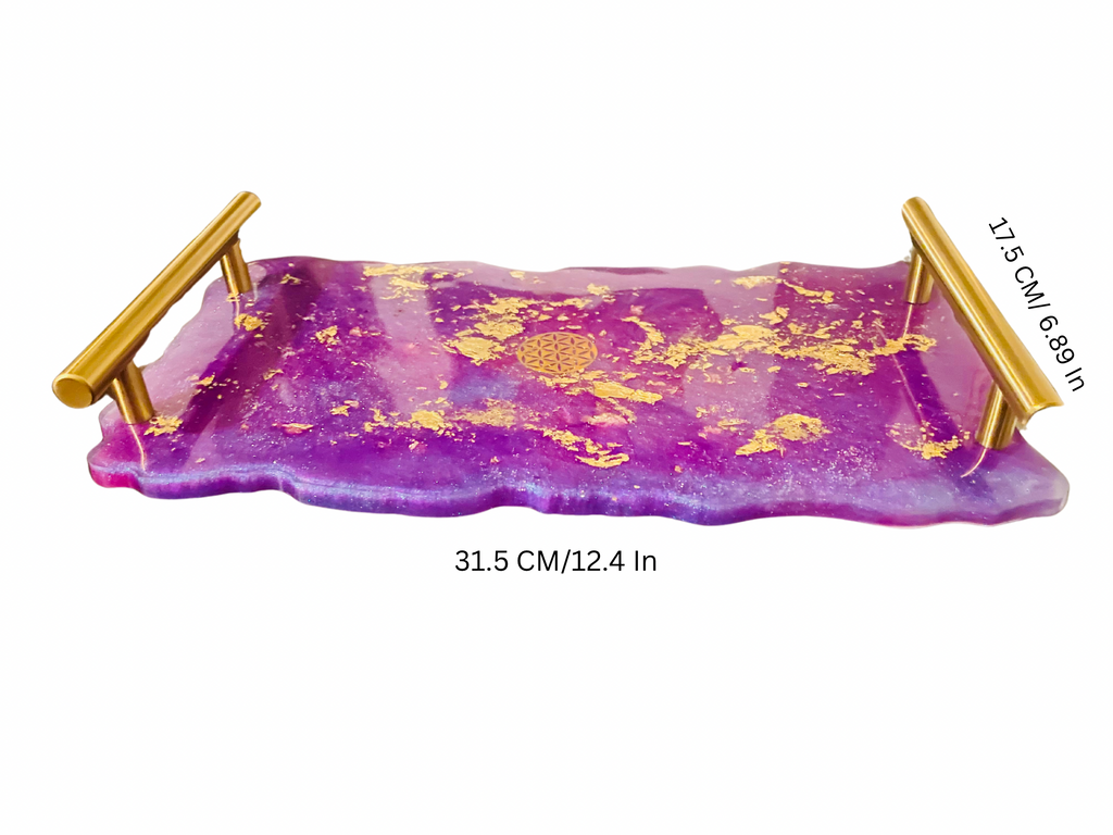 Alchemy Tray (purple and gold) (On Hand) (Already Made)