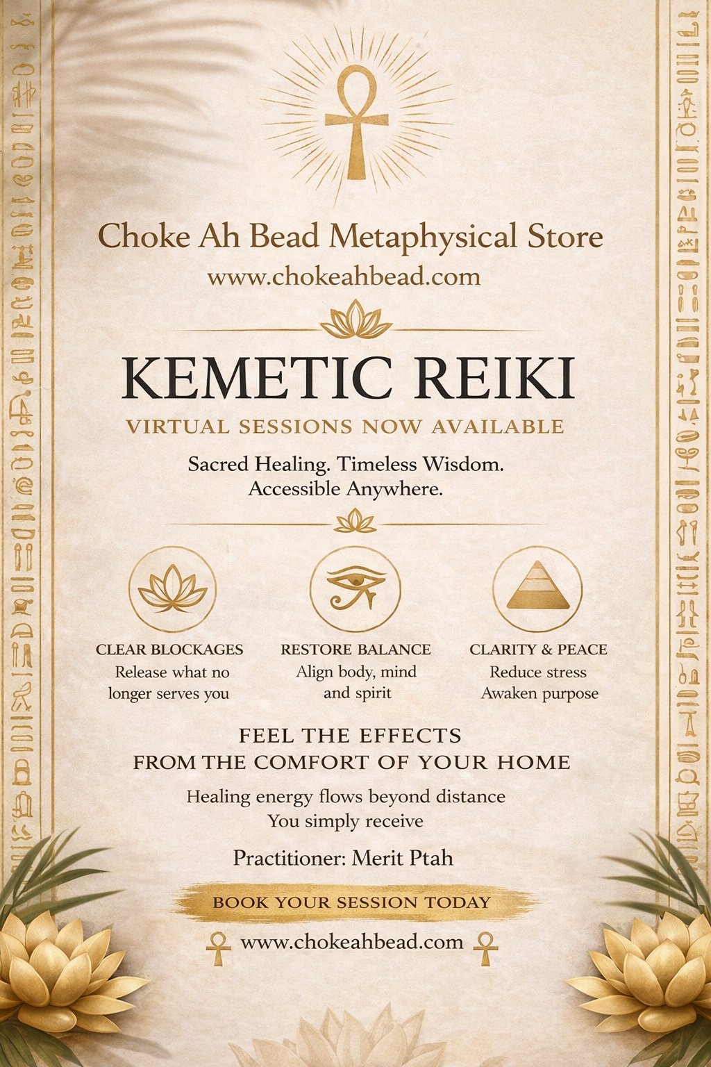 Virtual Sessions-Kemetic Reiki